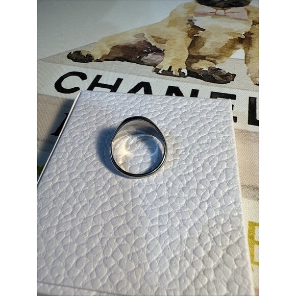 Ring Sterling Silver Engravable Size 9 Some Scratching - Picture 3 of 6